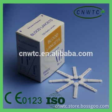 medical disposable flat blood lancet